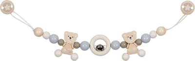 Goki Wooden Stroller Chain Beert with Clips