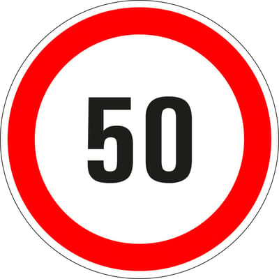 50 sticker - zelfklevende folie 50 mm - 10 stuks per kaart