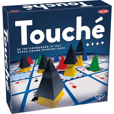 Tactic Touché – Bordspel – Tactisch kaartspel – Strategisch Pionnen en Kaarten Spel – Plaats Pionnen, Blokkeer Tegenstanders en Scoor Patronen – Familiespel – Winnaar Mensa Select-prijs – Bekroond Spel – 2 tot 4 Spelers – Vanaf 8 Jaar