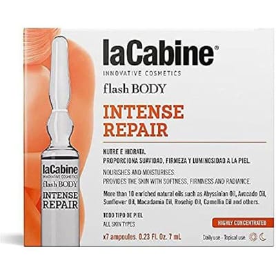 Verzorging - LA CABINE - Flash Body Intense Repair - 7 ampullen van 7 ml - Multivitamine antioxidanten - Parabeenvrij