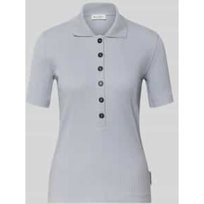 Slim fit Poloshirt van Mix van katoen en modal