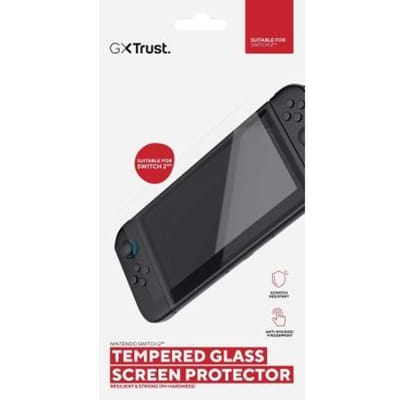 Trust GXT 1254 Switch 2 Screen Protector - Schermbeschermer - 9H Tempered Glass - Geschikt voor Nintendo Switch 2