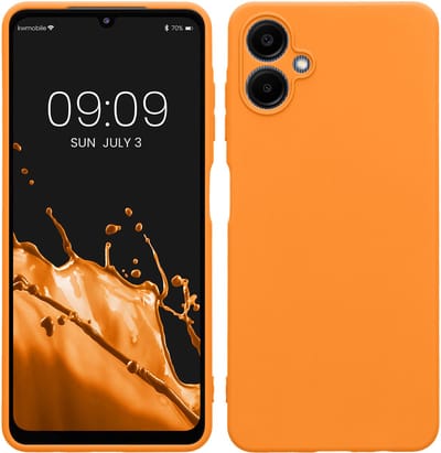kwmobile telefoonhoesje geschikt voor Samsung Galaxy A06 - Hoesje voor smartphone - Precisie camera uitsnede - In fruitig oranje