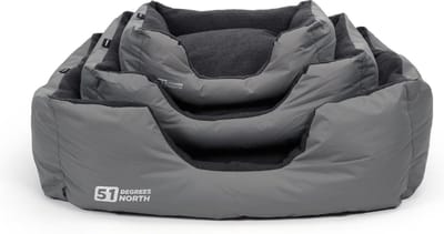 51Degrees North Storm Hondenmand - S - Licht Grijs - 50 x 40 x 20 cm