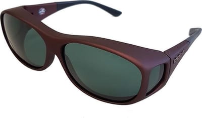 Cocoons overzetzonnebril Slim Line M d.bordeaux/grijs