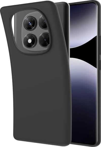 Just in Case hoesje geschikt voor Xiaomi Poco X7 Hoesje Siliconen - Flexibele Case - Zwart