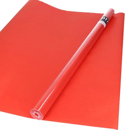 Bellatio decorations Kaftpapier - 5x - rood - unikleur - 200x70 cm - boeken kaften