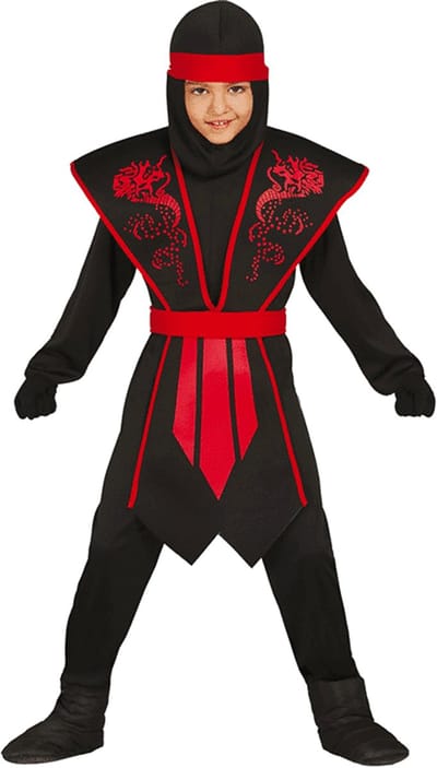 Fiestas Guirca - Shadow Ninja (7-9 jaar) - Carnavalskleding - Carnaval - carnavalskleding 2027 - Carnaval kostuum