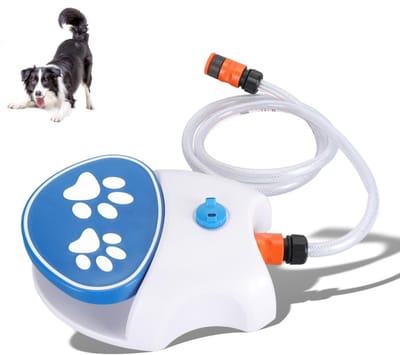 Dailygoods- Hondenfontein Innovatief Design - Verstelbare Druk - Honden Drinkfontein - Comfortabele Slangaansluiting - Hoogwaardige Kwaliteit - Exclusief Vakmanschap - Hondendrinkfontein
