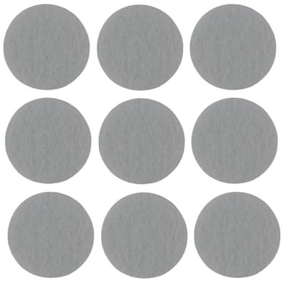 Benson Antikrasvilt - zelfklevend - 24x stuks - 2.8 cm - grijs - meubelviltjes