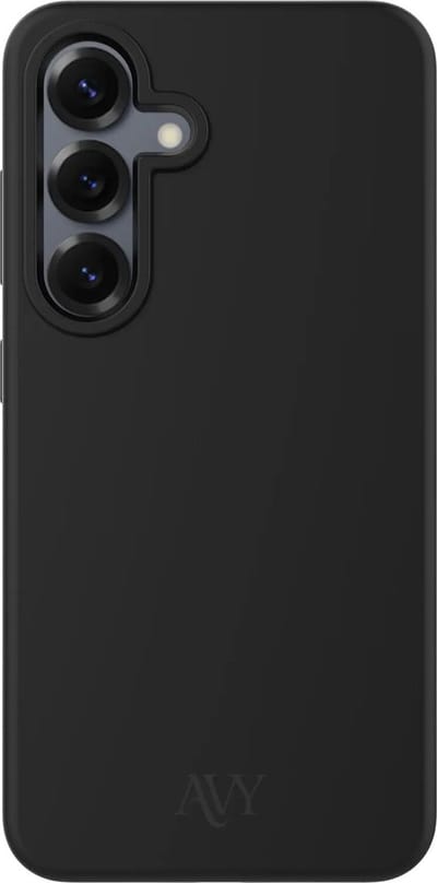 AVY Hoesje geschikt voor Samsung S25 Plus / S24 Plus | Compatibel met MagSafe | Back Cover | Liquid Silicone | Comfortabel in de Hand | Zwart