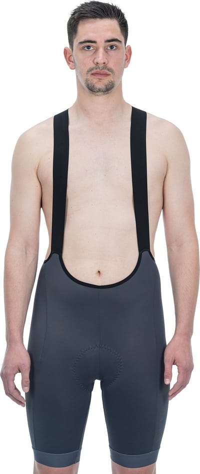 CUBE BLACKLINE BIB SHORTS GREY XS