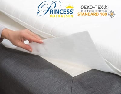 Princessmatrassen-Antislipmat - Matrasbeschermer voor Boxspring -60 x 170 cm-Wit