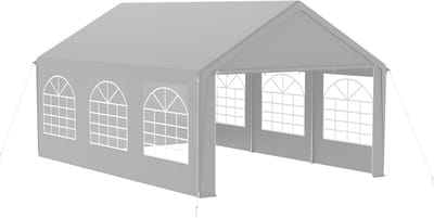 Ruime Partytent 4x6m met 8 Zijwanden | Waterdicht en Winterbestendig Tuinpaviljoen