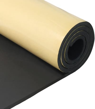 Dailygoods- Schuimrubber Zelfklevend - Neopreen Schuimplaat - 300 mm x 12 mm x 1,5 m - Geluidsisolatie - Schokabsorberend - Antislip Eigenschappen - Isolatiemateriaal
