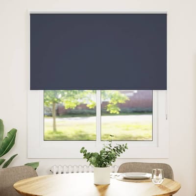 vidaXL - Rolgordijn - verduisterend - 135x150 - cm - stofbreedte - 131,6 - cm - blauw