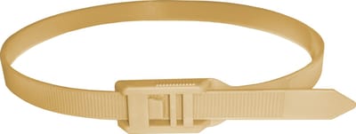 Kortpack - Flat head Tyraps - 400mm x 9.0mm - Ecru - 100 Stuks - Kabelbinders met platte kop - Geen scherpe randen - (099.0983)
