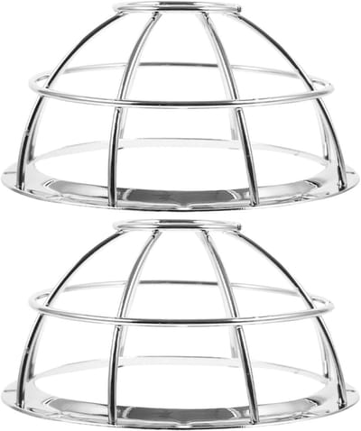 Rookmelder Beschermkap - Detector Afdekking - Veiligheid Thuis - Roestvrij Staal - 13.2 cm - Zilver