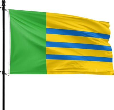 VlagDirect - Woensdrecht vlag - Gemeente Woensdrecht vlag - 90 x 150 cm.