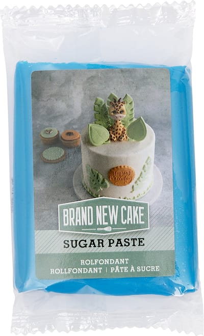 BrandNewCake® Rolfondant Blauw 250g - Perfect voor Taarten, Cupcakes en Gebakjes - Heerlijke Vanille-Room Smaak
