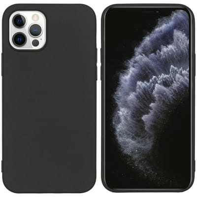 imoshion Hoesje - Geschikt voor Apple iPhone 12 Pro / 12 - Color Backcover - Zwart