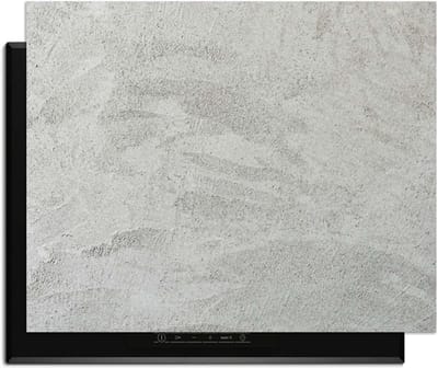 KitchenArt - Soft Concrete Finish – Inductie Beschermer - 77x52 cm - Kookplaat Beschermer - Luxe Afdekplaat Inductieplaat - Anti-slip & Oprolbaar - Beschermmat Inductiekookplaat