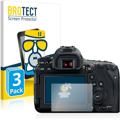BROTECT - Screenprotector voor Canon EOS 6D Mark II - Folie Beschermfolie Beschermglas matte 3 Stuks