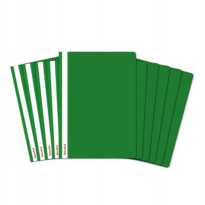 Merkloos PP A4 Hard Mapje, 10 Stuks, Groen