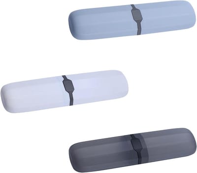 Tandenborstel Reistas - Opbergtas Houder - Hygiënisch Reizen - Lichtgewicht & Stofdicht - 3 Stuks - Meerkleurig