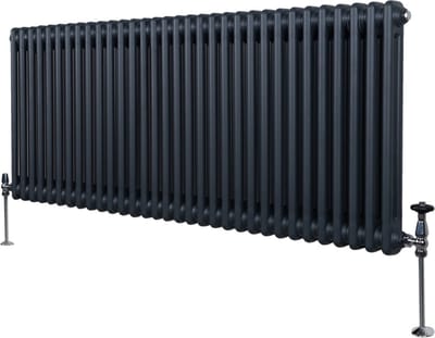Traditionele 2 kolom radiator - antraciet grijs - 600x1462mm - 6220btu
