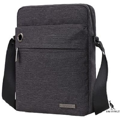 San Vitale® - Crossbody tas - Schoudertas - Slingbag - Unisex - 4 Vakken - Grijs