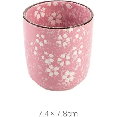 Japanse Stijl Kung Fu Thee Keramische Onderglazuur Porseleinen Theekop Huiseigenaar Sub-Kop Glazen Theekop Roze Wit 51-100ml white