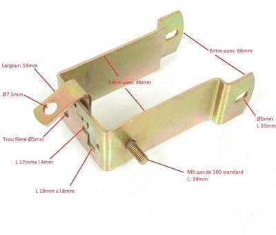 Support Pont origine pour moto Peugeot 50 XP 711405 Neuf