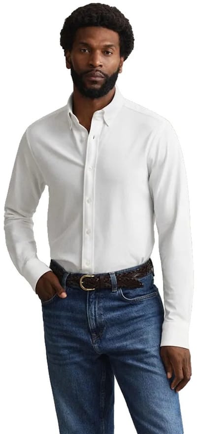 Gant 3250271 Regular Fit Overhemd Met Lange Mouwen Wit S Man