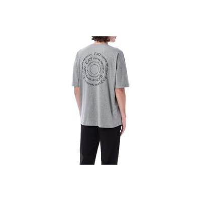 Emporio Armani ZS23 Logo Print Ronde Hals Korte Mouw T-shirt Heren tops Grijs 3RPT12-PJLBZ-0905 XXL