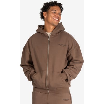 XXL Sportswear Athleisure Full Zip Hoodie - Mocca Bruin XXL
