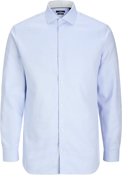 Jack & Jones Overhemd Jprblaparker Detail L/s Shirt Noos 12260641 Faded Denim/slim Fit Mannen Maat - S