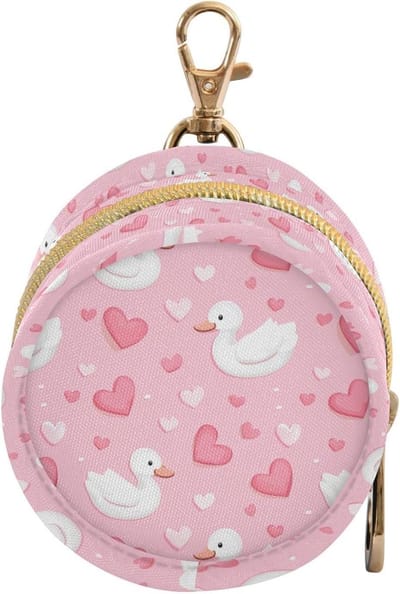 Fopspeen etui - Baby opbergtasje - Baby spullen meenemen - Met rits en clip - 4 x 75 cm