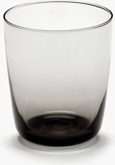 Serax Vincent Van Duysen Cena waterg glas hoog D8.5cm H10cm smokey grey (set van 4)
