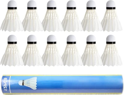 Badminton ballen - Veerballen - Training en spel - Stabiele vlucht - 12 stuks - Multicolor