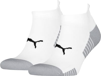 Unisex sneaker sportsokken met badstof zool 2 pack – White – 39-42