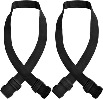 Verstelbare Riemen Set - Multifunctionele Banden - Sport & Vervoer - Duurzaam Polyester Materiaal - 38 cm Breed - Zwart