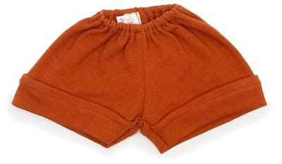 Asi poppenkleding - korte broek, roestkleurig - poppenoutfit.