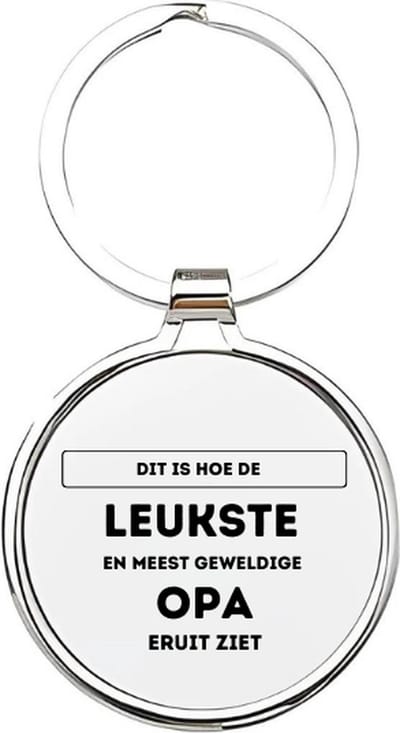 Akyol - dit is hoe de leukste en meest geweldige opa eruitziet Sleutelhanger - Opa - de leukste opa - opa sleutelhanger - grootvader sleutelhanger - sleutelhanger voor opa - familie sleutelhanger - verjaardagscadeautje - cadeau voor opa - 4 x 7,5 CM