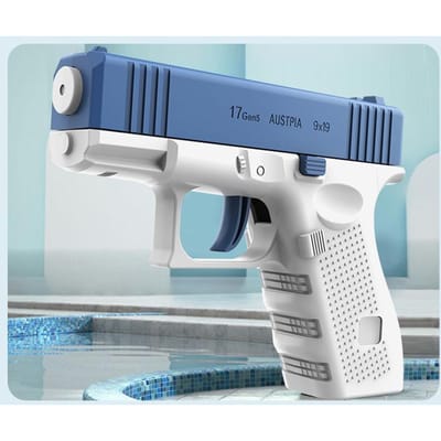 Enfants Cool Pas de Chargement Manuel Requis Pistolets à Eau Lanceur d'Eau Jouet Sans Charge Été Piscine Plage Jeu de Combat bleu