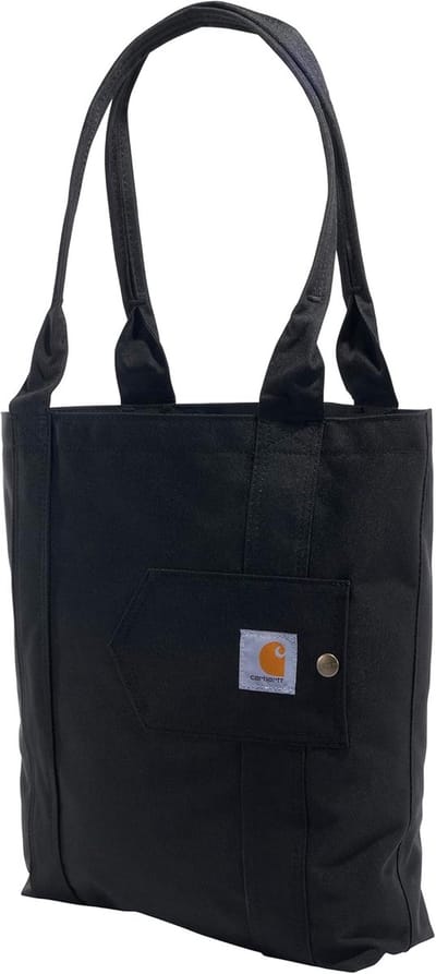 Open Draagtas - Handige Tas - Dagelijks Vervoer - Waterafstotend Materiaal - 37 cm Hoog - Zwart