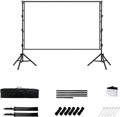 Projectiescherm - Filmdoek Beamer - Films en Sport - Dubbele Frame Stabiliteit - 16:9 Beeldverhouding - Wit