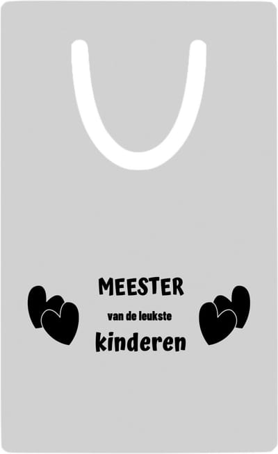 Hacebo® - meester van de leukste kinderen metalen boekenlegger - Meester - de leukste meester - verjaardag - cadeautje voor meester - kado - geschenk Bladwijzer boekenleggers - 7.6 cm x 5cm