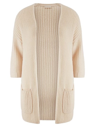 Vest aangeknipte 3/4-mouwen Van Peter Hahn beige