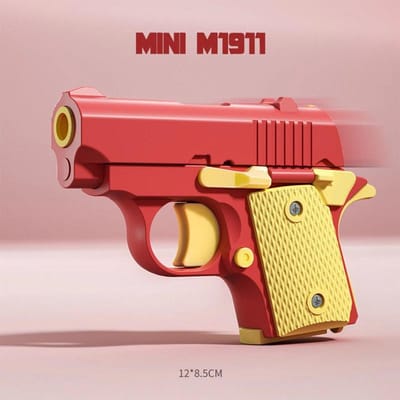 Nieuwe Aankomst Stressverlichting ABS Kunststof Mini 1911 3D Geprint Zwaartekracht Fidget Pistool Speelgoed Cadeau Promotie Speelgoed Voor Jongens rood